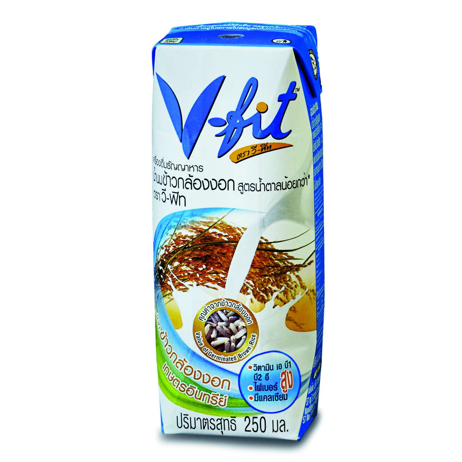 Молоко V-fit коричневого риса без сахара 250мл - фото 1