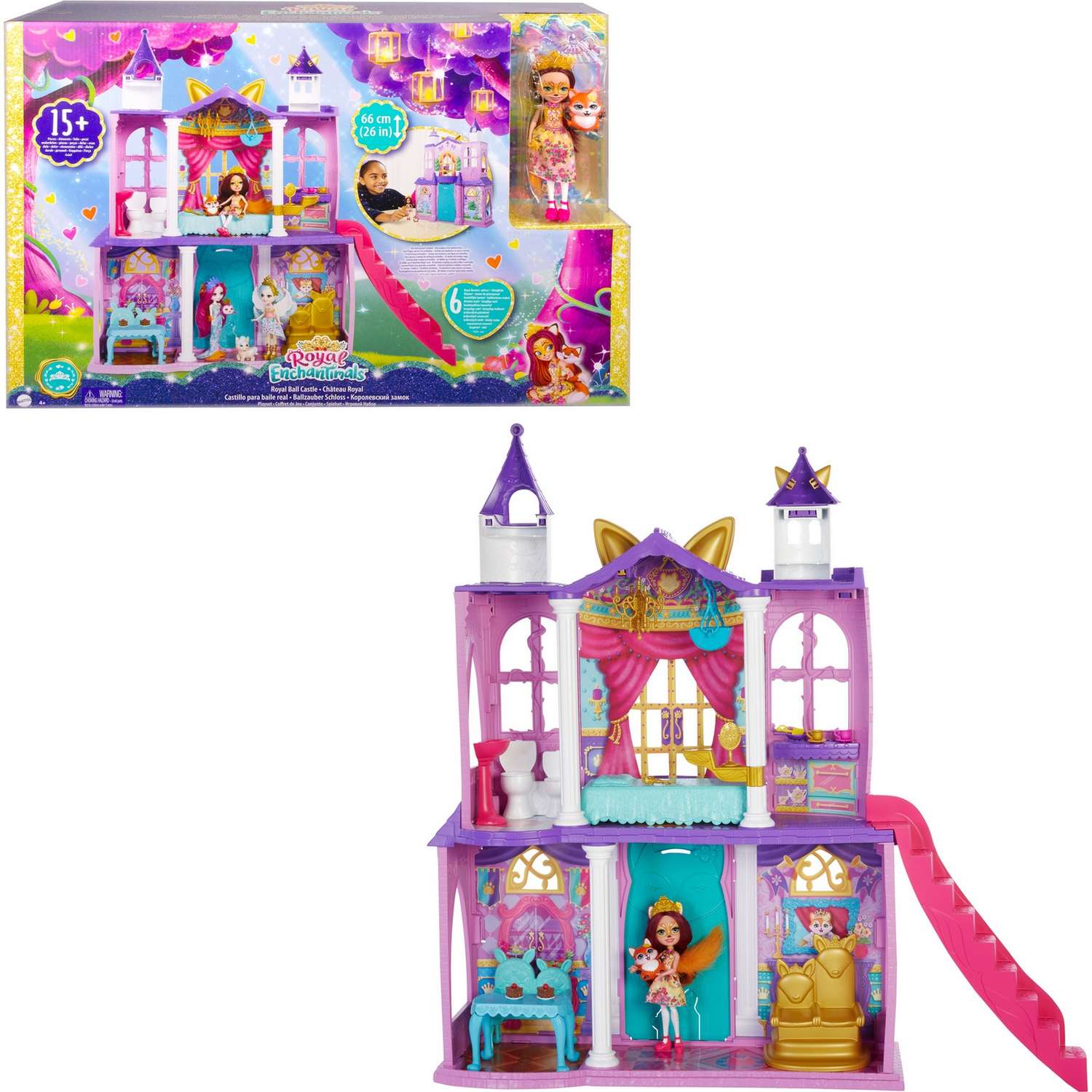 Дом для кукол Enchantimals Семья Бал в королевском замке с куклой, мебелью и аксессуарами GYJ17 GYJ17 - фото 19