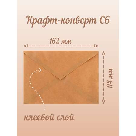 Открытка Крокуспак с крафтовым конвертом Поздравляю ты станешь папой 1 шт