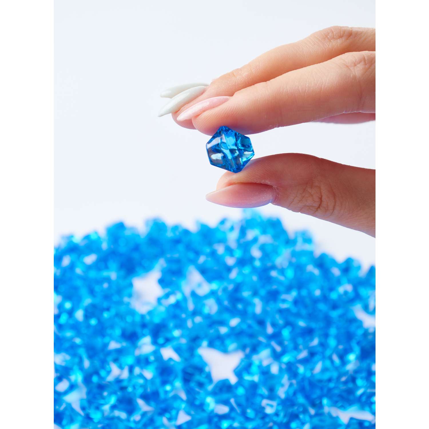 Камни декоративные из акрила Color Si Синий 150 шт 11*14 мм - фото 2