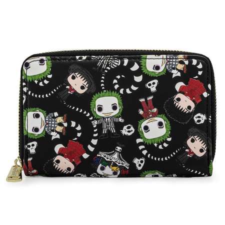 Кошелек Funko Loungefly POP Beetlejuice AOP Zip Around Wallet BTJWA0007