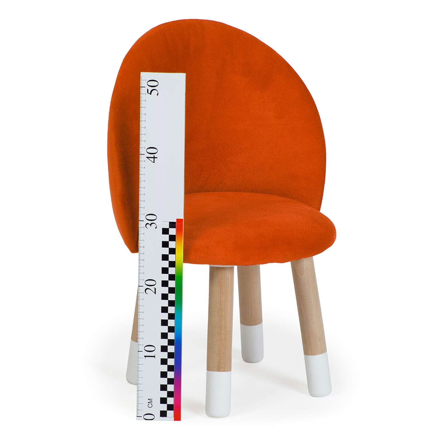 Стул-кресло Тутси детское на ножках для малышей оранжевый абрикос 34х34х59 см - фото 5