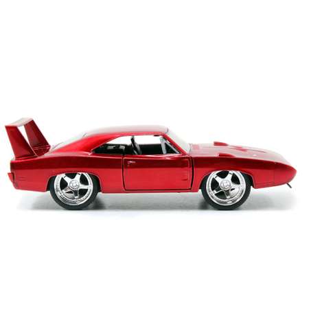 Машинка Fast and Furious Jada1:32 1969 Dodge Charger Daytona-Free Rolling Красная 97086