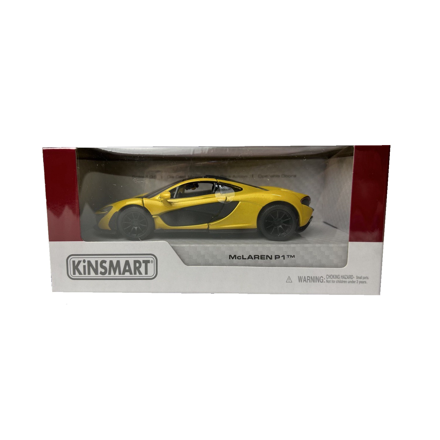 Автомобиль KINSMART McLaren инерционный желтый КТ5393/1 - фото 4