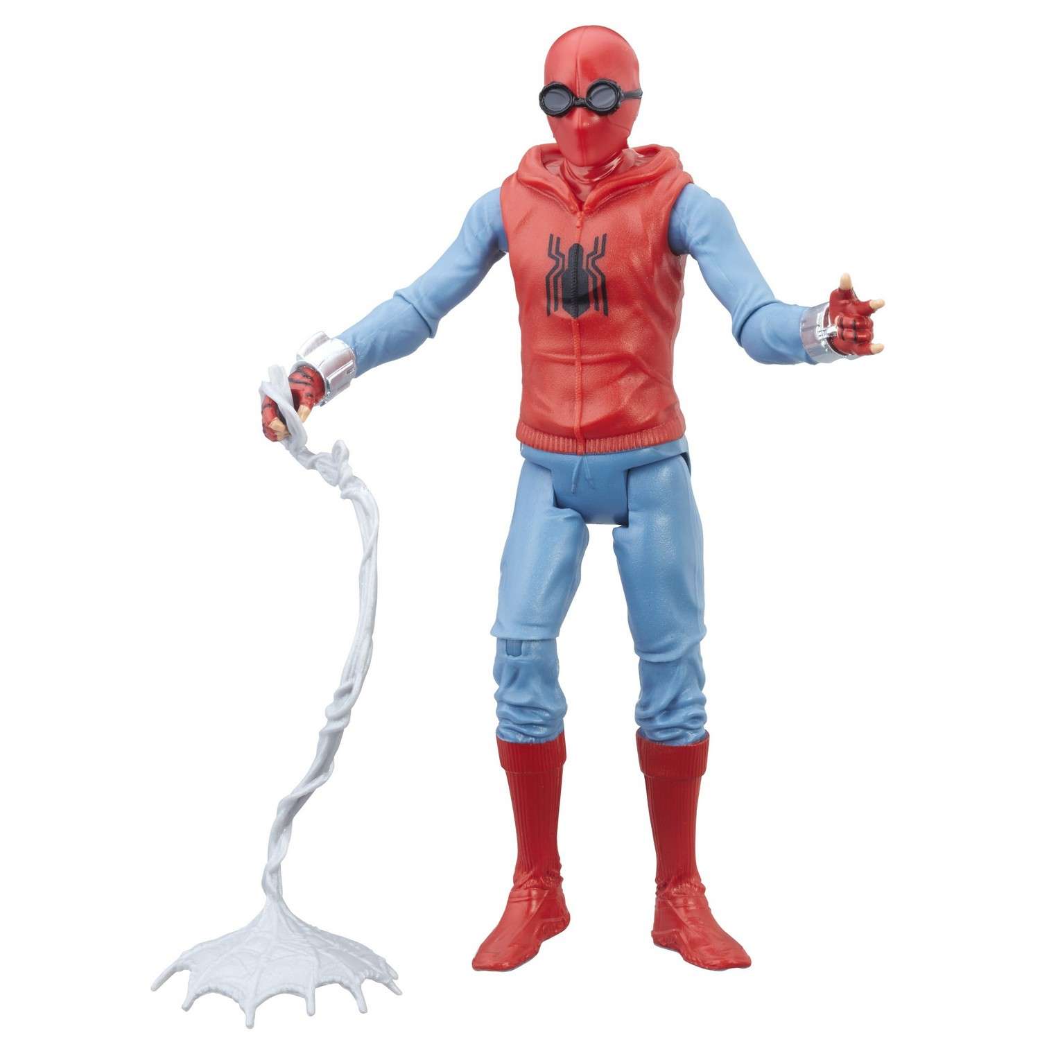 Фигурка Человек-Паук (Spider-man) паутинный город Человек-паук в самодельном костюме (B9991EU4) 15 см - фото 1