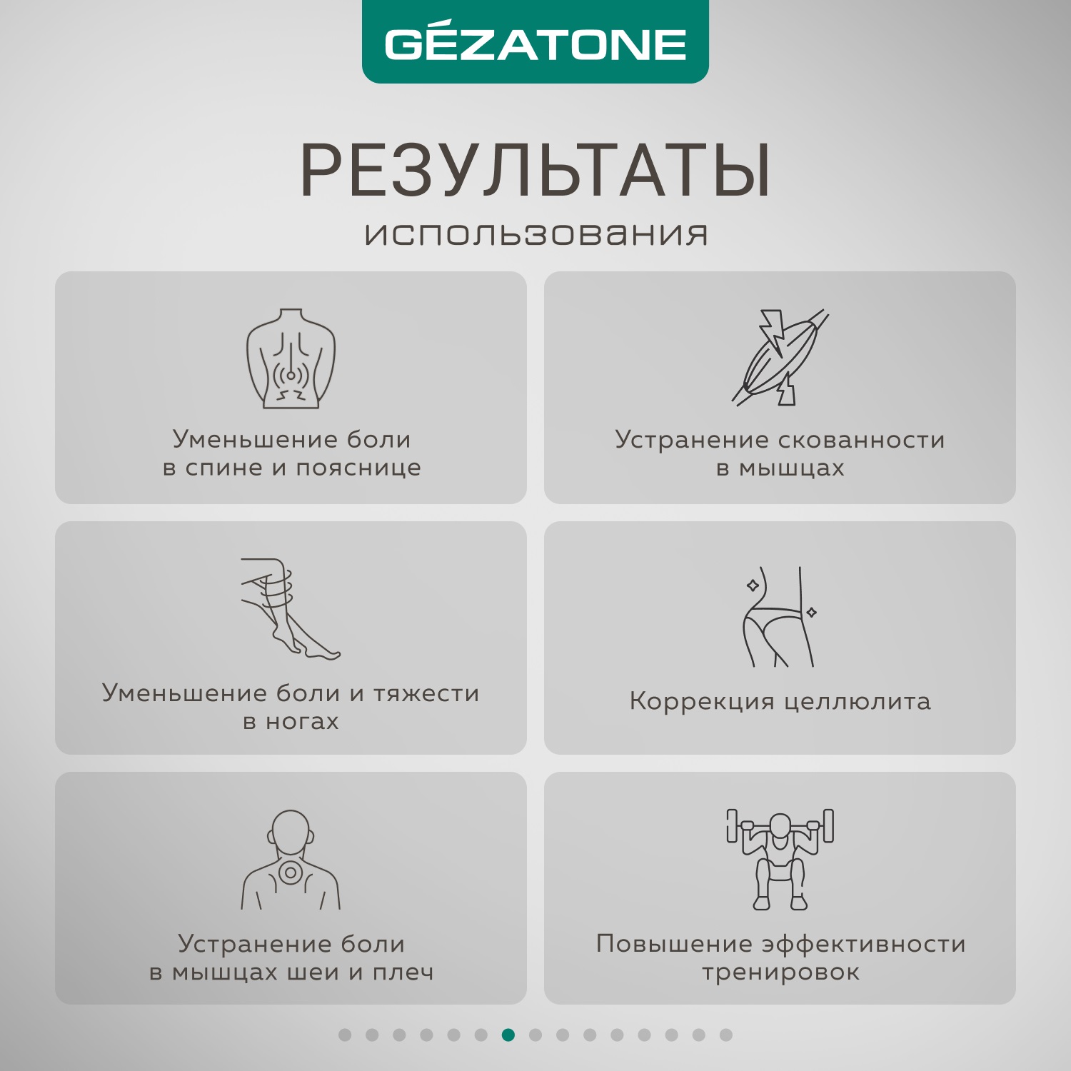 Массажер для тела Gezatone 6 насадок и вибрация беспроводной AMG127 - фото 7