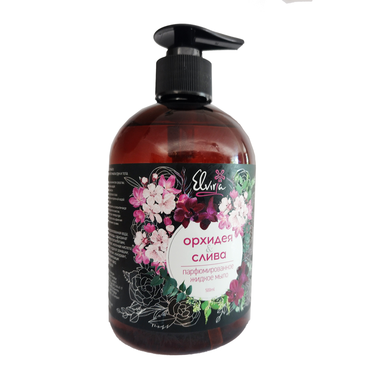 Жидкое мыло Elvira безсульфатное с цветочно-фруктовым ароматом - фото 3