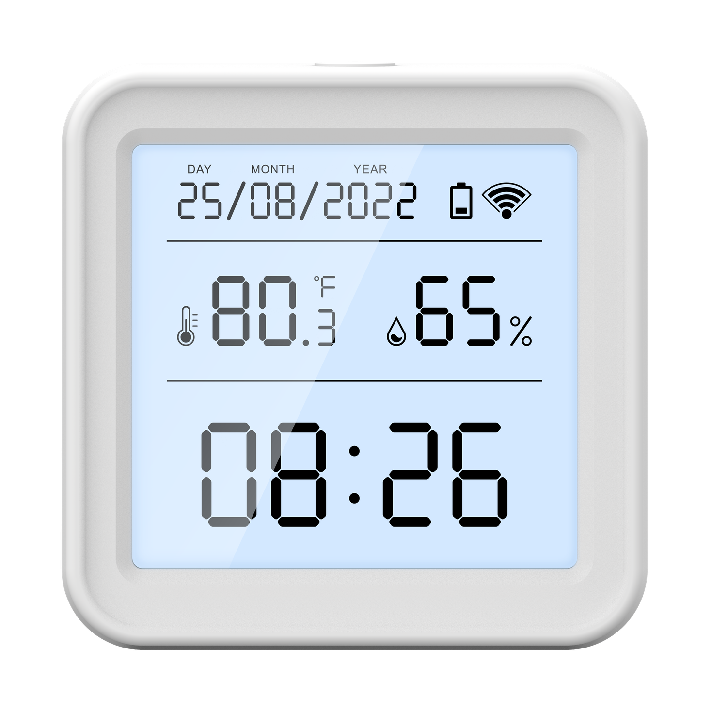 Цифровая метеостанция iFEEL Comby IFS-STD002 с WiFi датчиком температуры влажности часами и календарём - фото 1