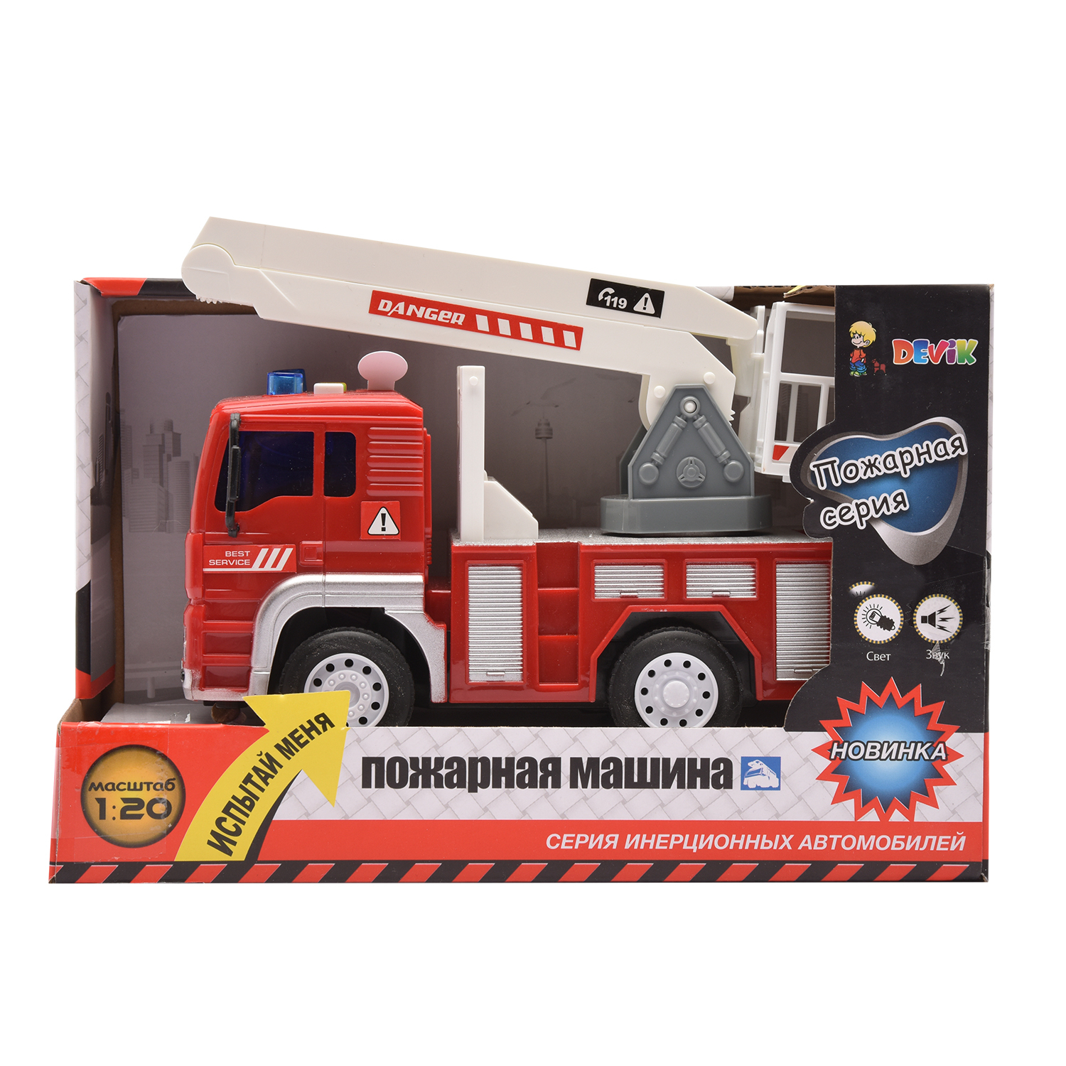 Пожарная машина Devik Toys 3910554 - фото 4