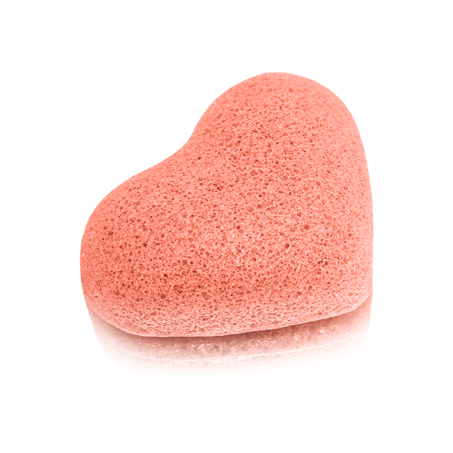 Спонж для умывания Beauty4Life конжаковый Сакура в форме сердца - фото 1