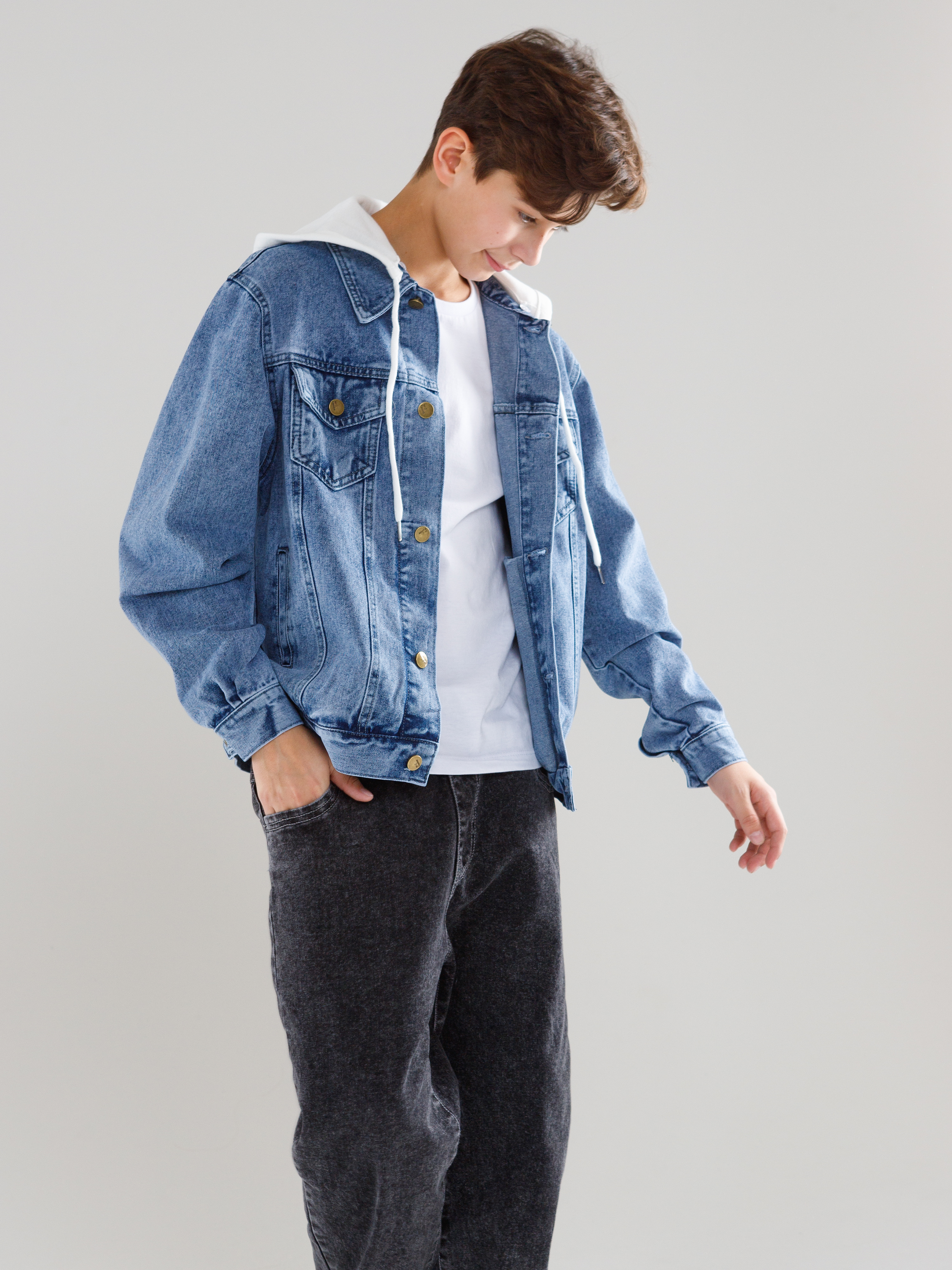 Куртка джинсовая СИНИЙ МИР M1013-D63 - фото 10