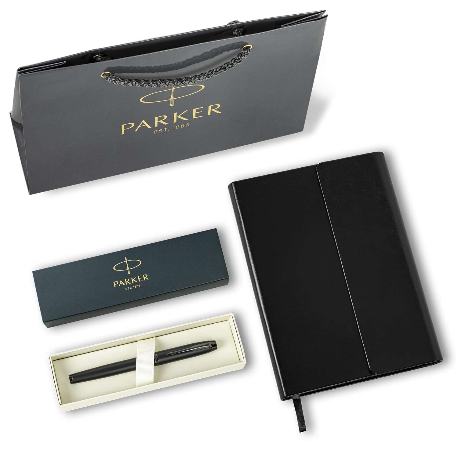 Подарочный набор PARKER ручка перьевая Parker и ежедневник А5 - фото 1