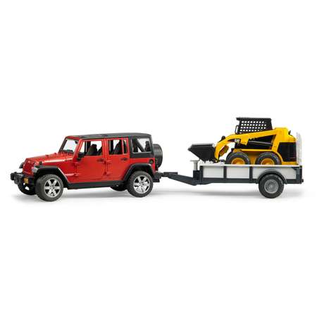 Внедорожник Bruder Jeep Wrangler c прицепом и погрузчиком 02-925