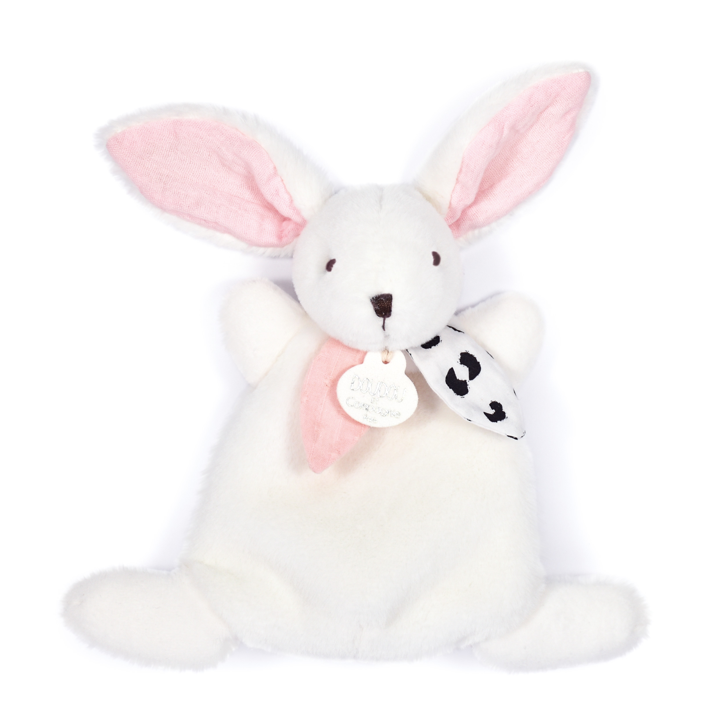 Комфортер Doudou et compagnie  кролик розовый Happy Blush 17 cm - фото 1