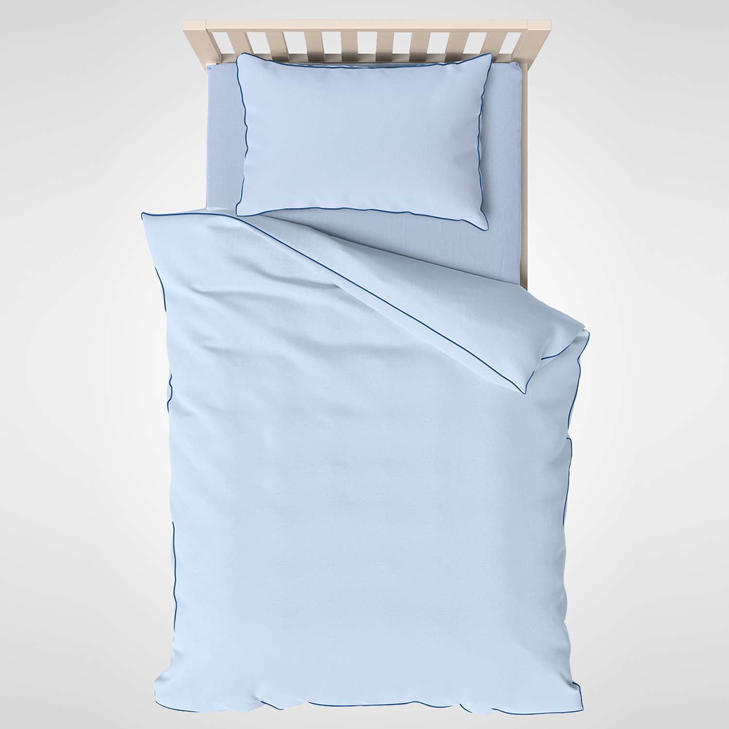 Комплект постельного белья SONNO СОНЯ Хлопок 100% цвет Голубая дымка - фото 1