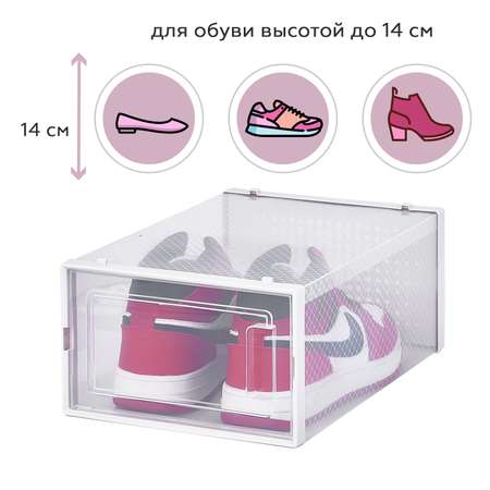 Коробка Homsu для хранения обуви Premium 6 шт