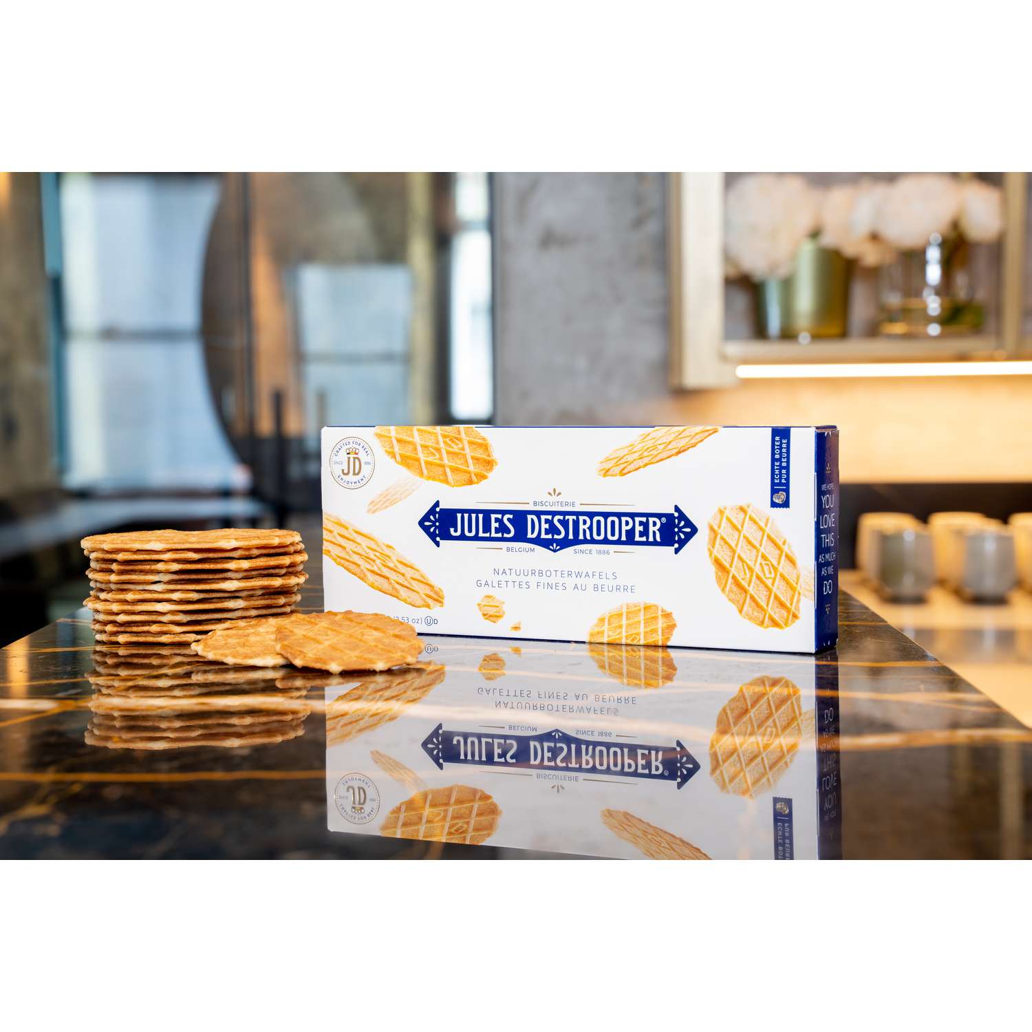 Бельгийское печенье Jules Destrooper Butter Crisps 100 грамм - фото 1