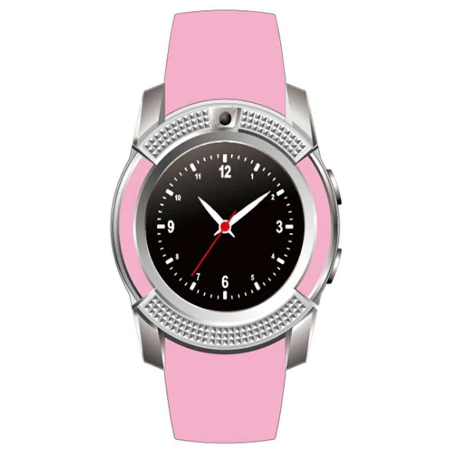 Смарт-часы наручные розовые CASTLELADY с камерой Smart Watch DZ 09 умные - фото 4