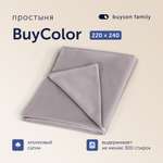 Простыня buyson BuyСolor 220х240 см хлопковый сатин Песок