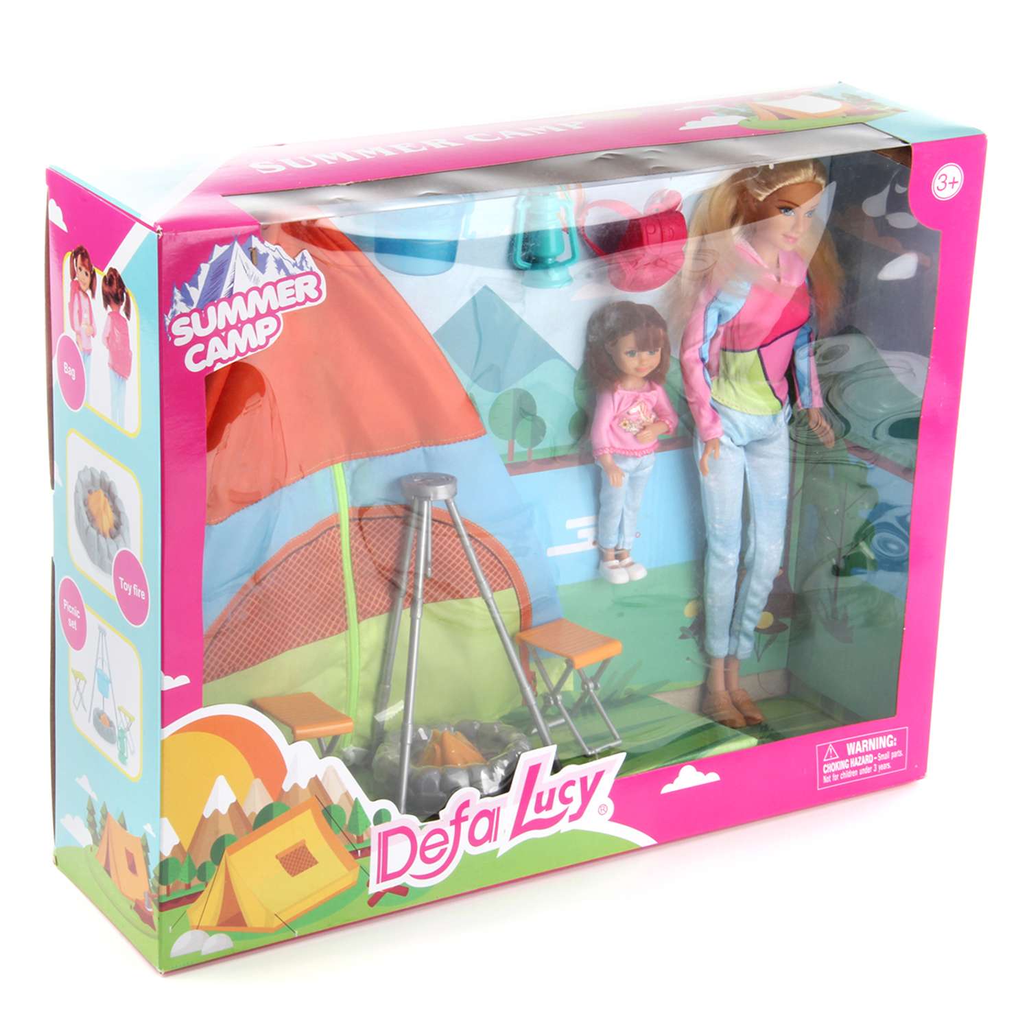 Кукла модель Барби Veld Co с ребенком и палаткой 125547 - фото 9