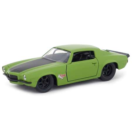 Машинка Fast and Furious Jada 1:32 1973 Chevy Camaro-Free Rolling Зеленая 99521