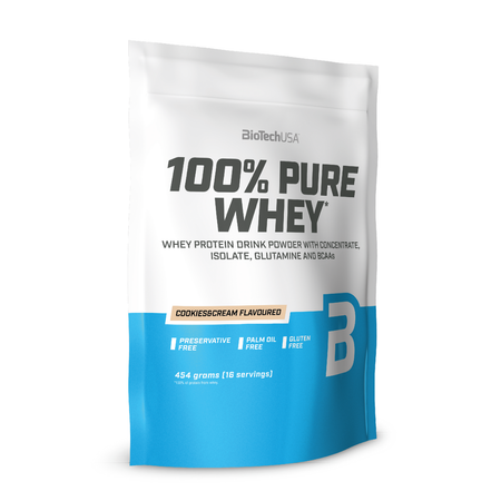 Протеин BiotechUSA 100% Pure Whey 454 г. Печенье с кремом