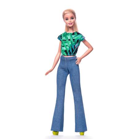 Комплект одежды для кукол Barbie VIANA синий зеленый черный и розовый