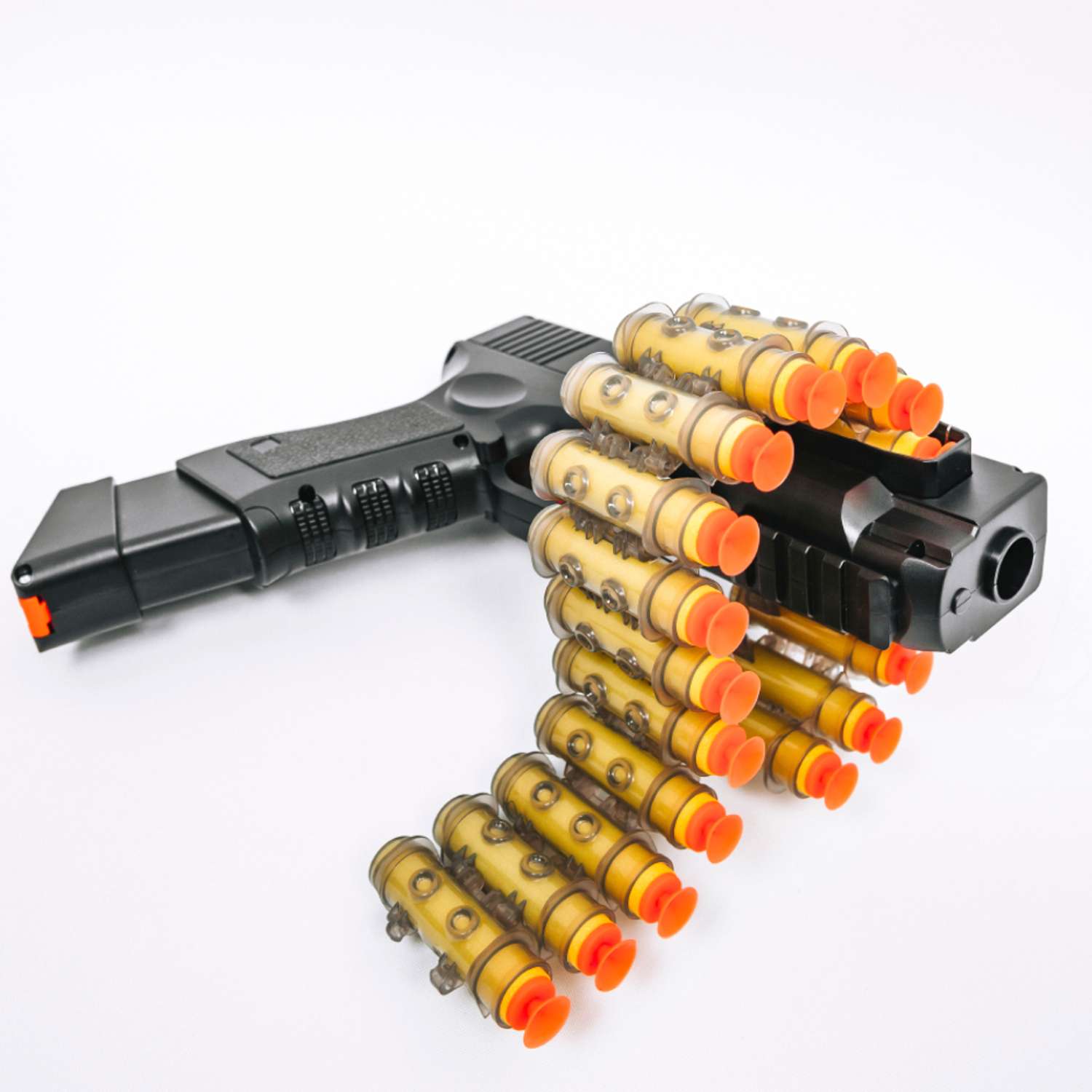 Пистолет детский игрушечный HITMAN GUN автоматический с пульками и дополнительные боеприпасы - фото 21