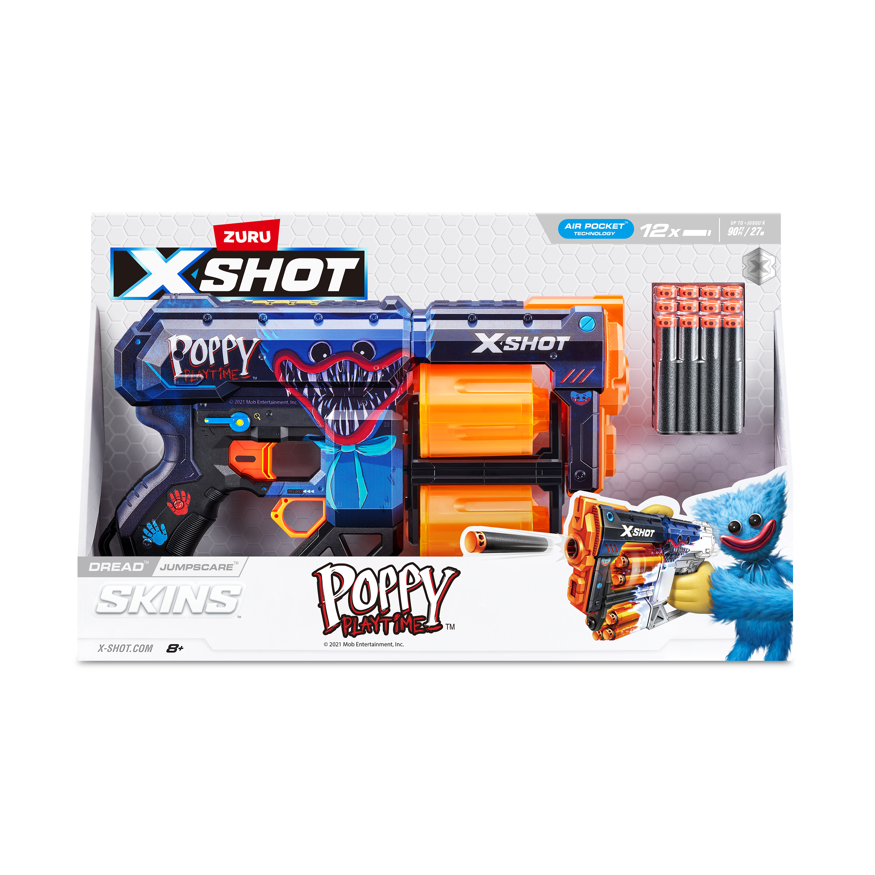 Бластер Zuru XSHOT  Skins Dread Poppy Playtime в ассортименте - фото 10