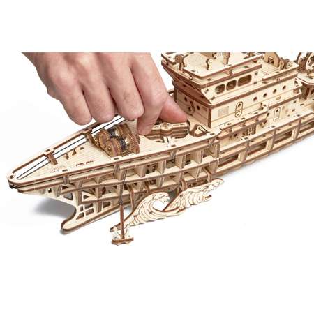 Сборная модель Wood Trick Исследовательская Яхта. Корабль