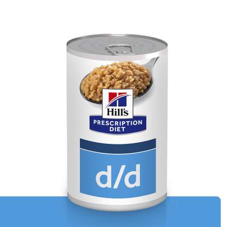 Корм для собак Hills 370г PD d/d диетический при аллергии заболеваниях кожи и неблагоприятной реакции на пищу с уткой