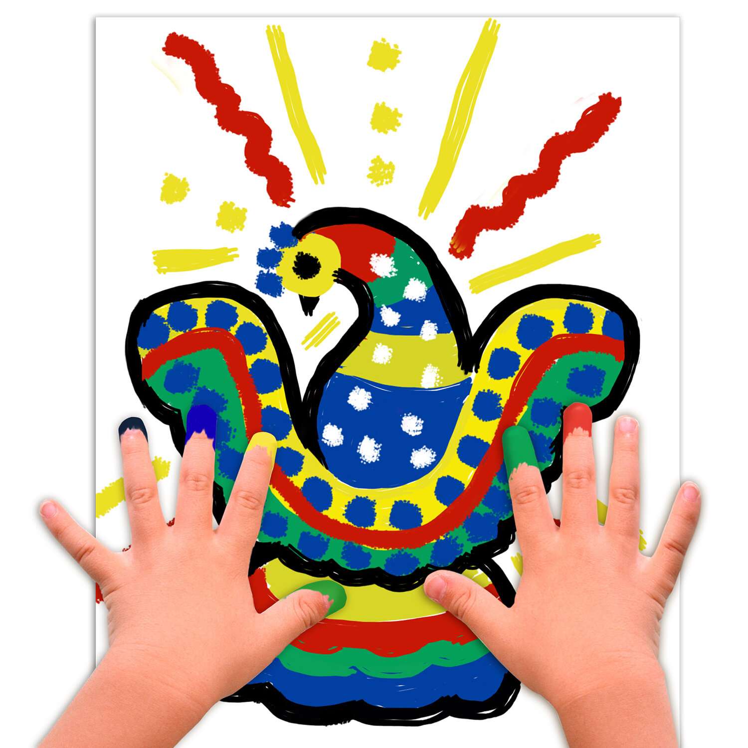 Краски пальчиковые Brauberg для малышей от 1 года пастельные 6 цветов - фото 7