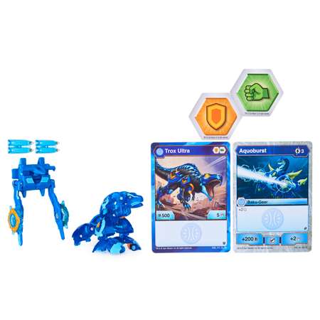 Набор игровой Bakugan TroxBlue с ультра усилением+карточки 6055887/20124273