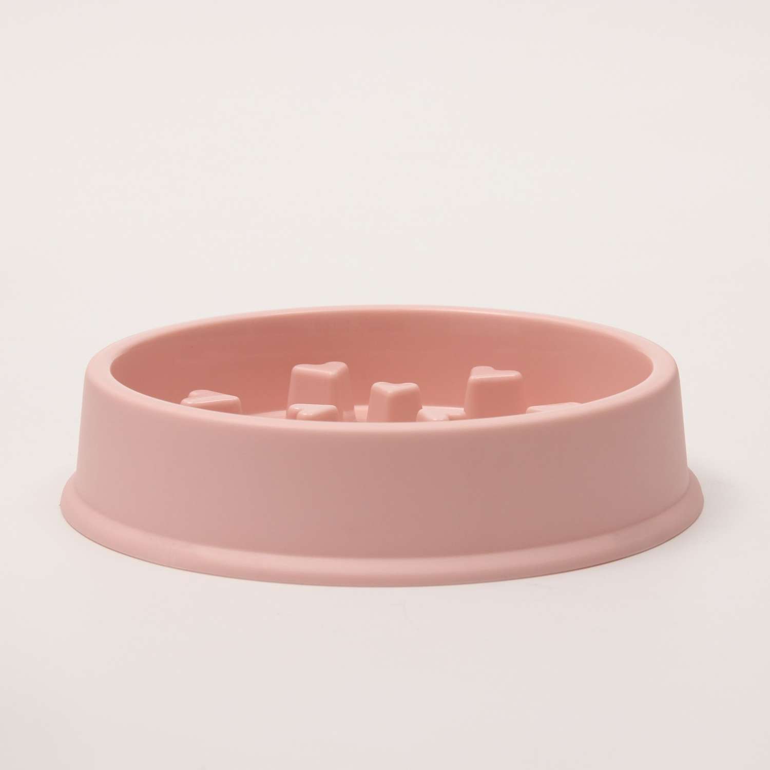 Миска Пижон Медленное кормление от переедания 19.5х19.5х4.5 см розовая 150 мл - фото 3