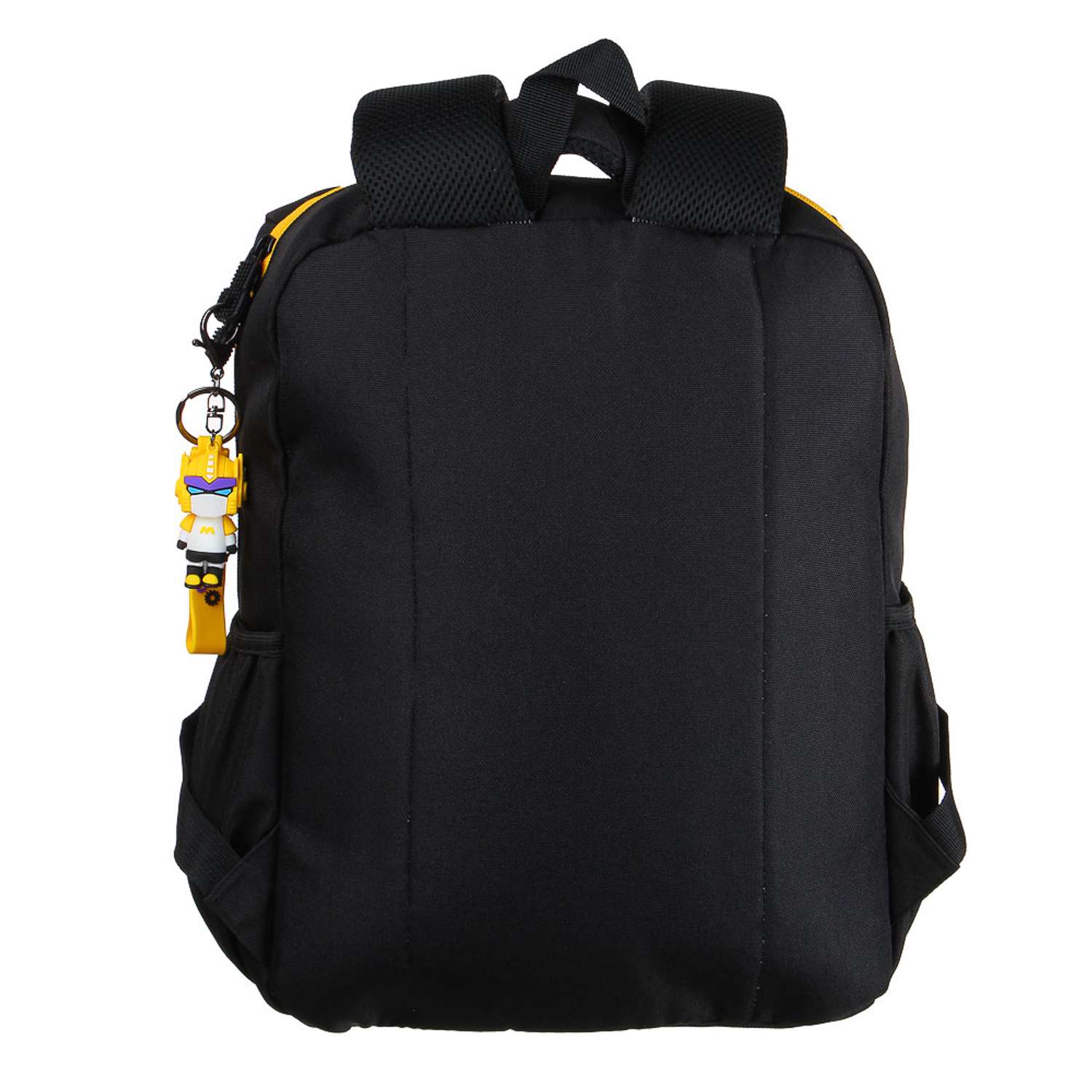 Рюкзак подростковый CLIPSTUDIO с аппликацией в форме лица черно-желтый - фото 4