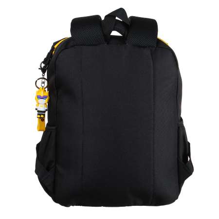 Рюкзак подростковый CLIPSTUDIO с аппликацией в форме лица черно-желтый