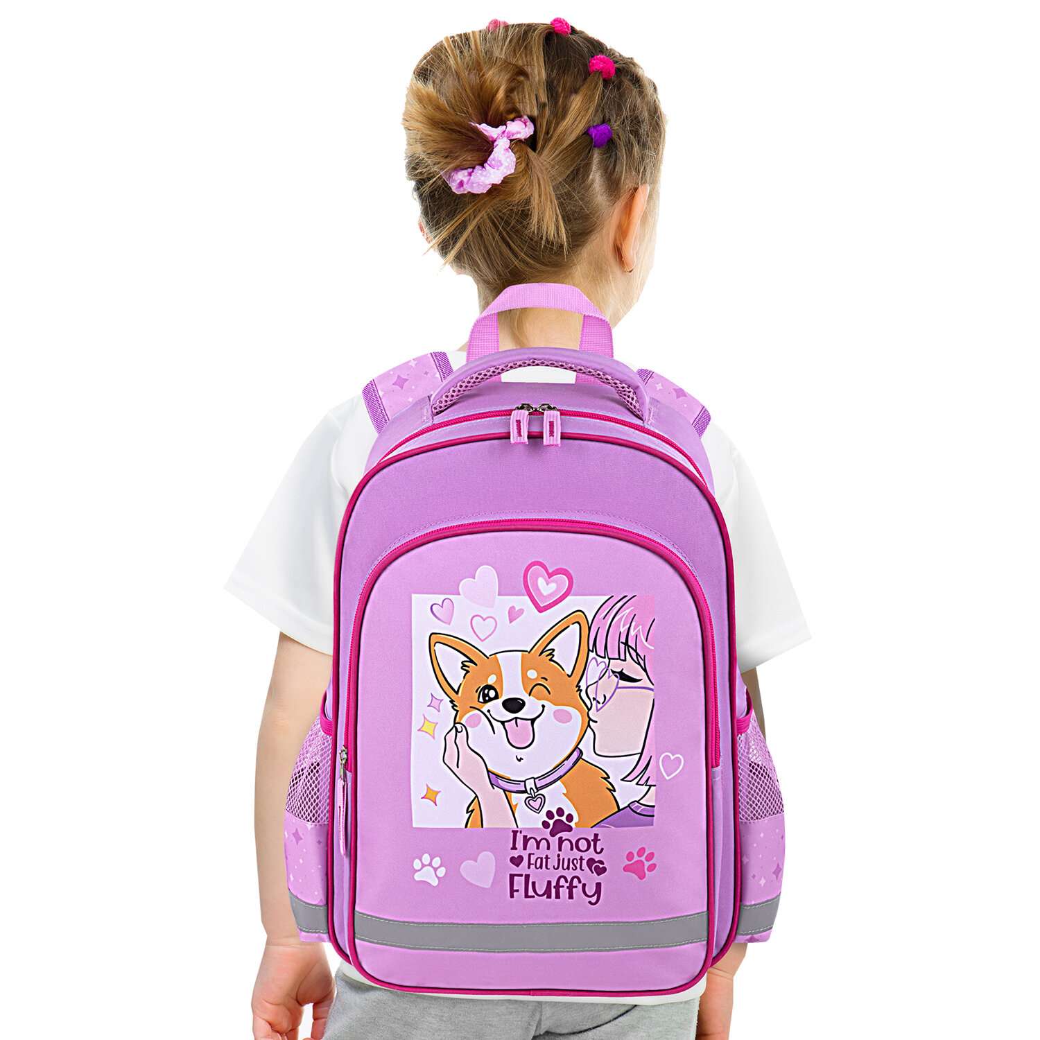 Рюкзак школьный Пифагор для девочки детский в 1 класс - фото 13
