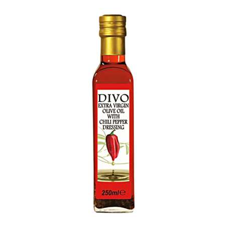 Масло оливковое DIVO Extra Virgin с ароматом красного перца 0.25 л