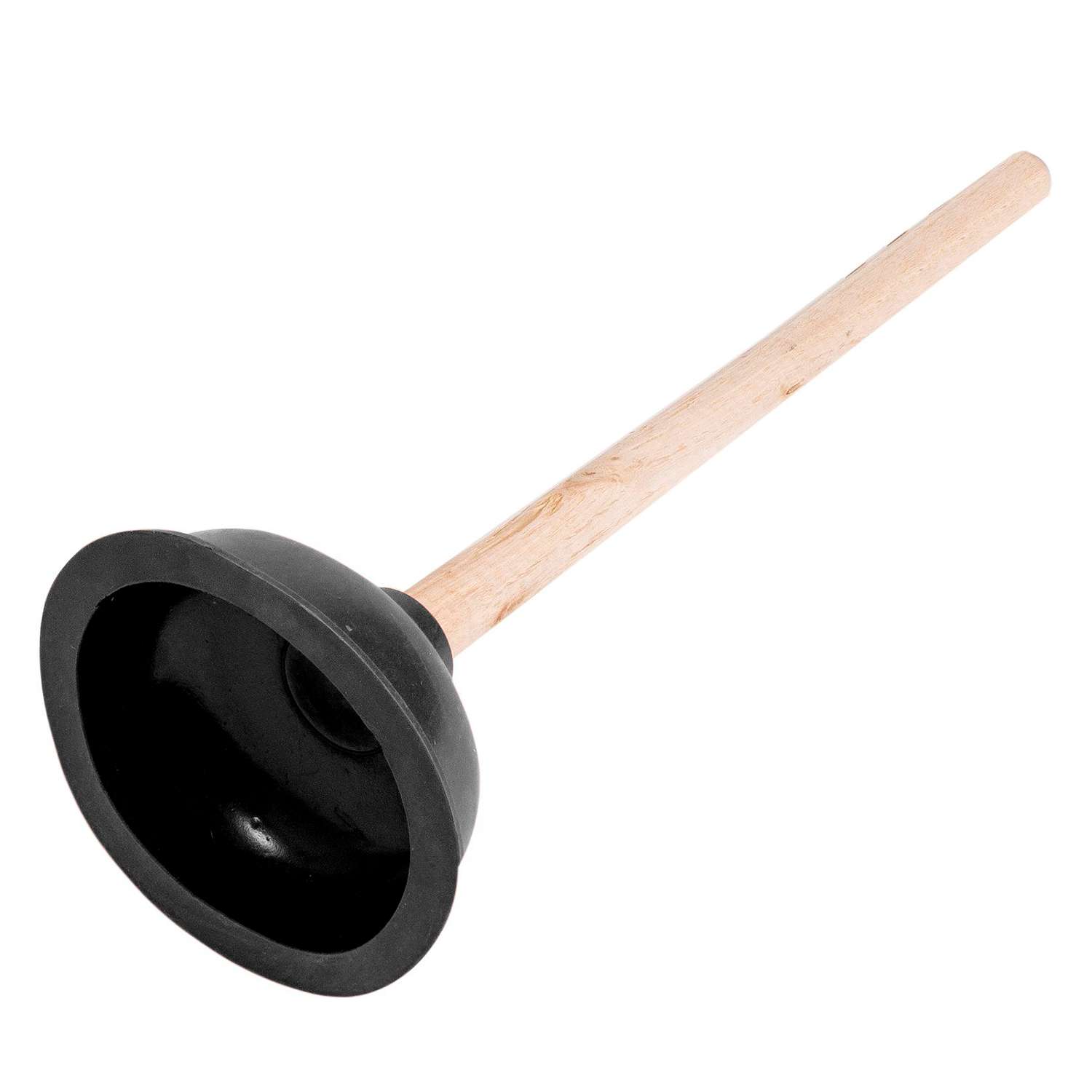 Вантуз Домашний сундук черный деревянная ручка 42см D13.5см ДС-299 - фото 1