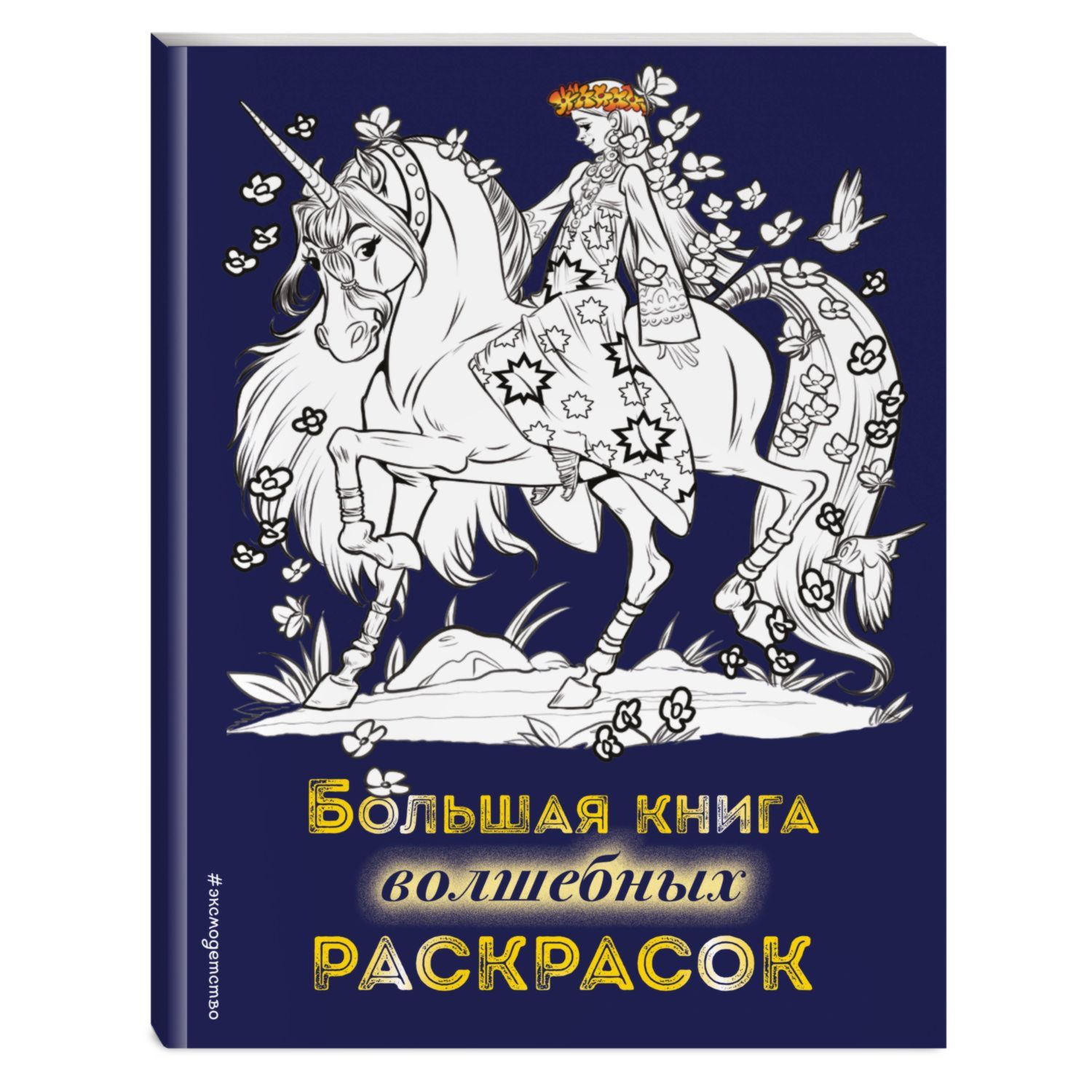 Книга Эксмо Большая книга волшебных раскрасок - фото 1