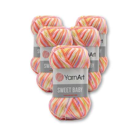 Пряжа для вязания YarnArt Sweet Baby 100 гр 300 м акрил тонкая детская 5 мотков цвет 907