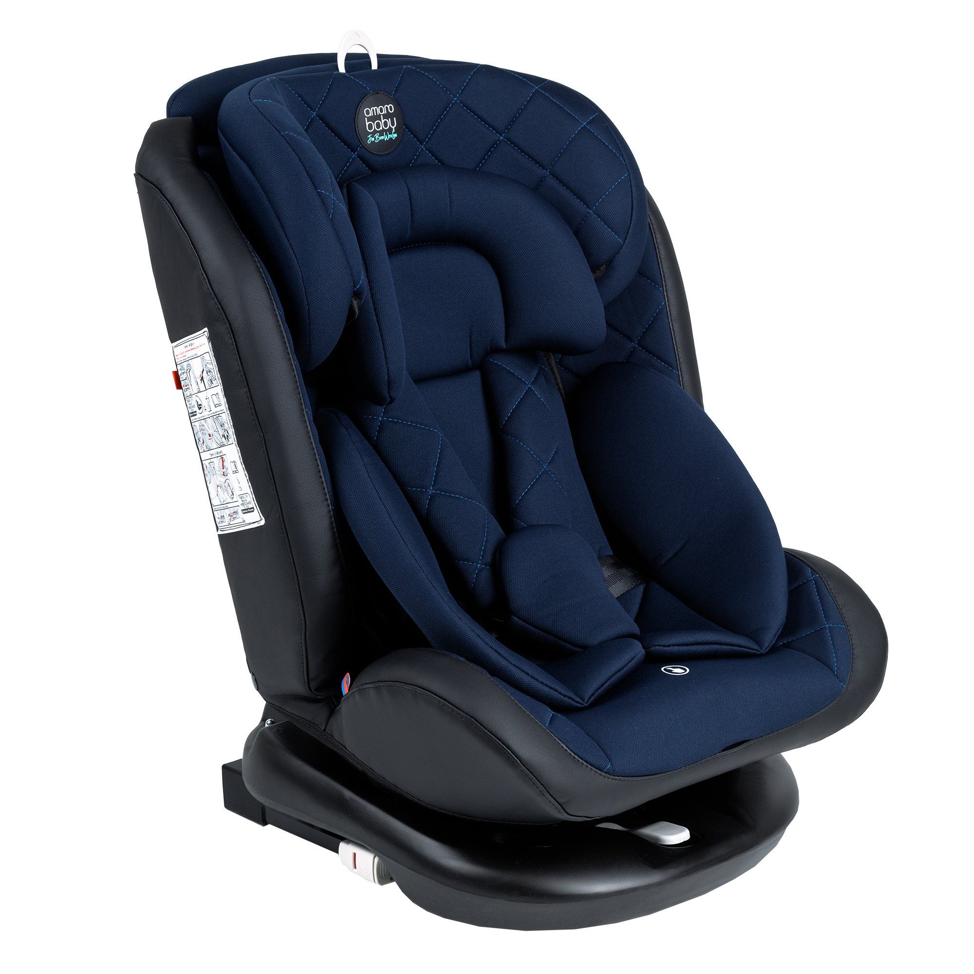 Автокресло Amarobaby Brilliant Isofix класс D группа 0+/1/2/3 Синий - фото 1