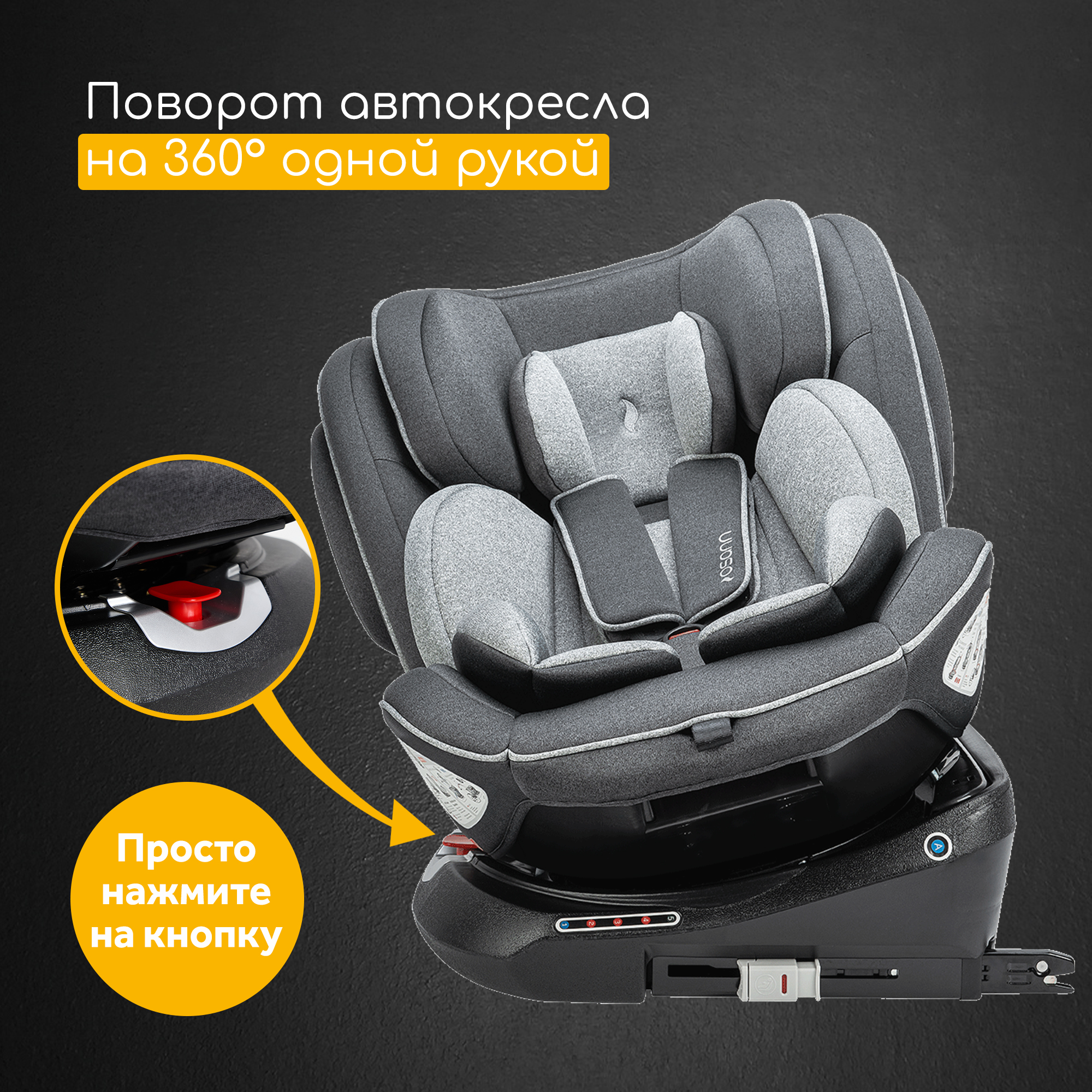 Автокресло Osann Eno Isofix 0+/1/2/3 (0-36 кг) - фото 3