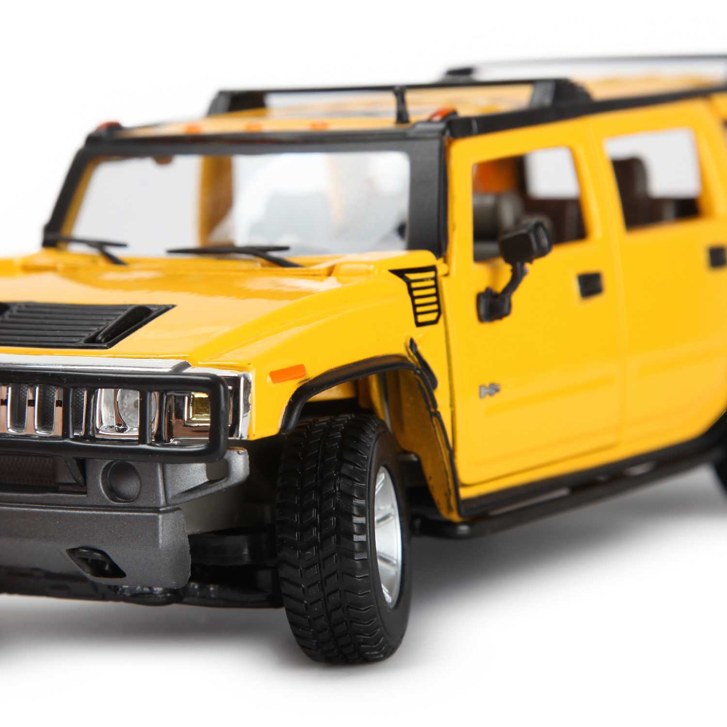 Автомобиль MAISTO Hummer H2 1:24 без механизмов желтый 31231 - фото 5