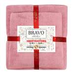 Набор полотенец Bravo Новогодний розовый