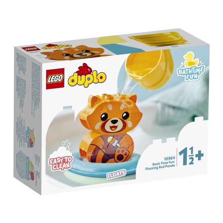 Конструктор LEGO Duplo Bath Time Fun Floating Приключения в ванной Красная панда на плоту