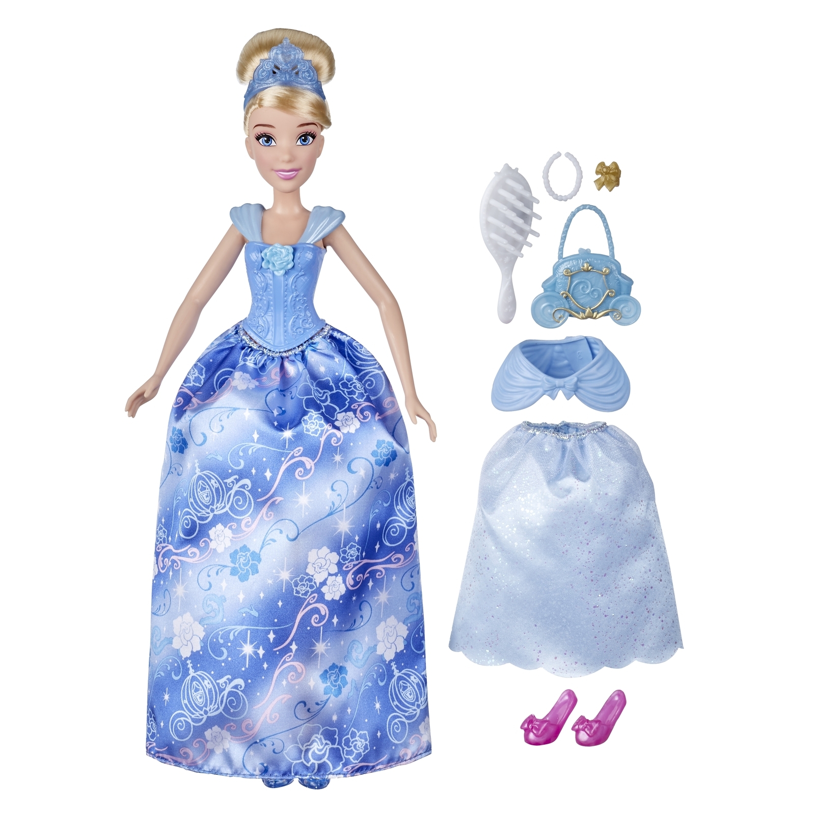 Кукла Disney Princess Hasbro Золушка в платье с кармашками F02845L0 купить  по цене 999 ₽ в интернет-магазине Детский мир