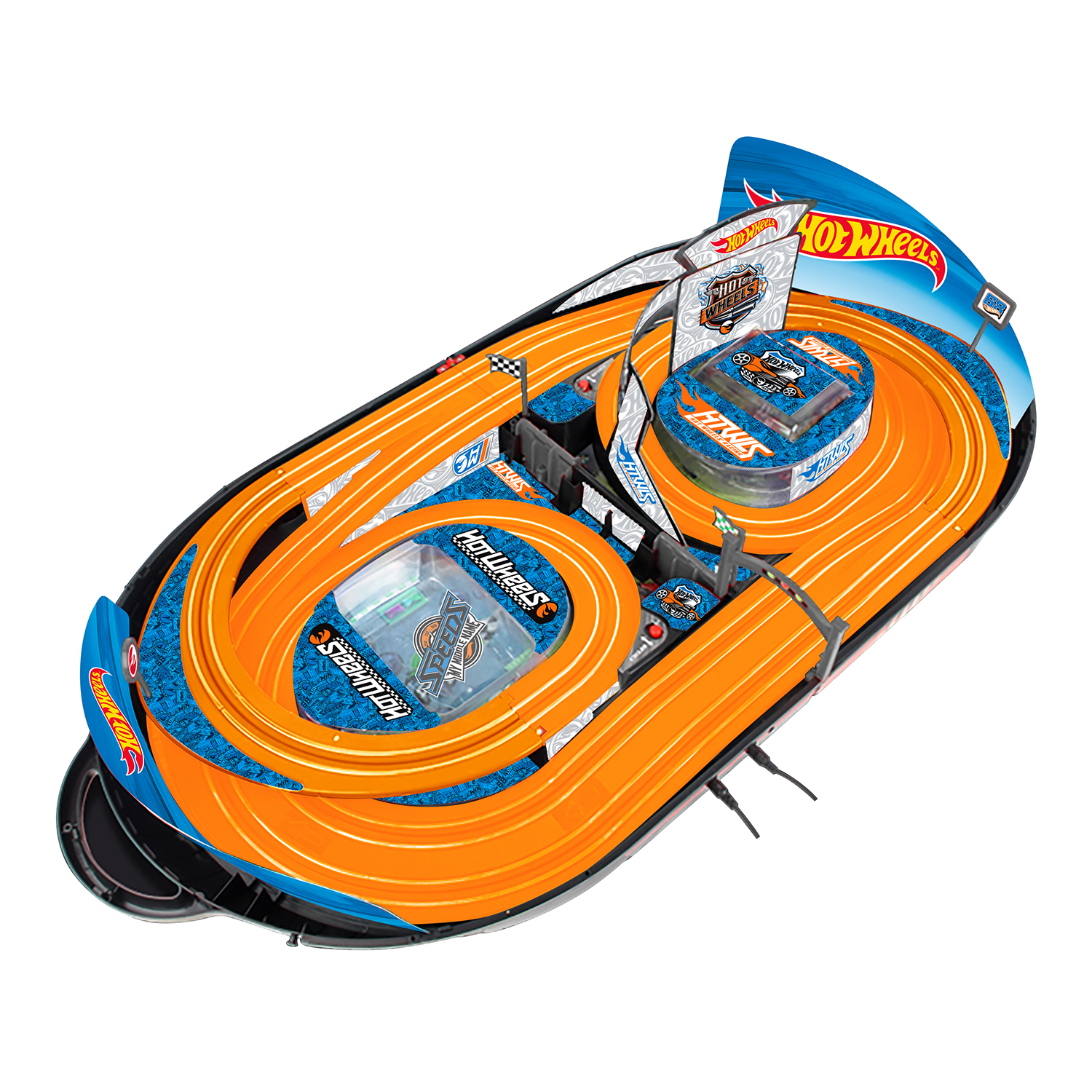 Набор с треком Hot Wheels 1:64 280см 83121 купить по цене 1999 ₽ в  интернет-магазине Детский мир