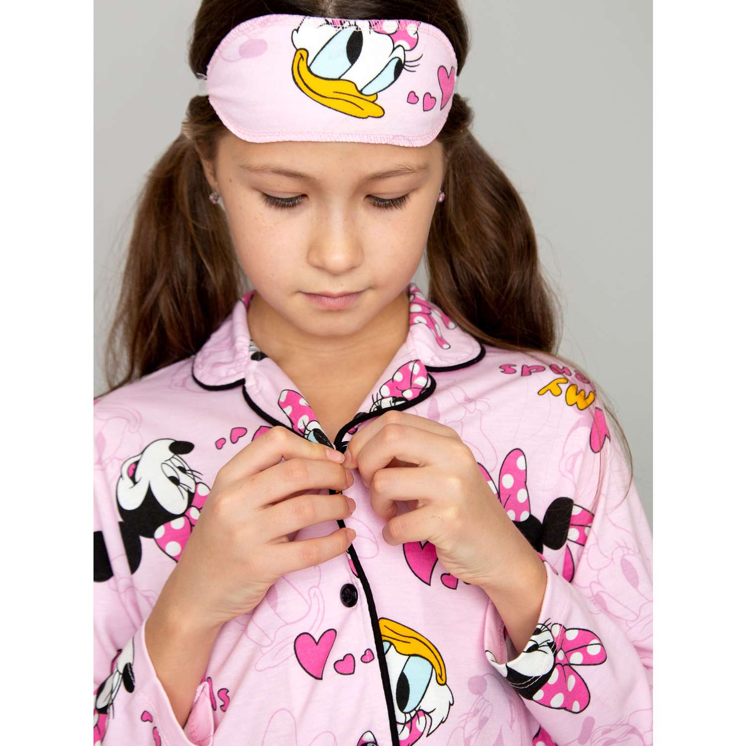 Пижама с маской ПижаМаус розовыедональддаки - фото 9