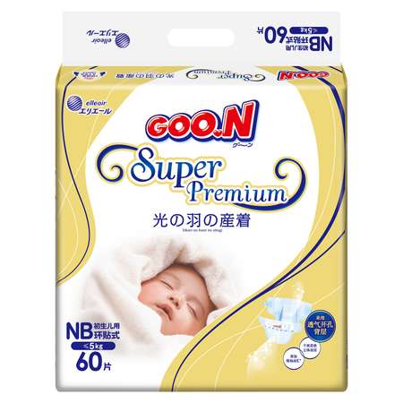 Подгузники Goon Premium 60 шт. NB